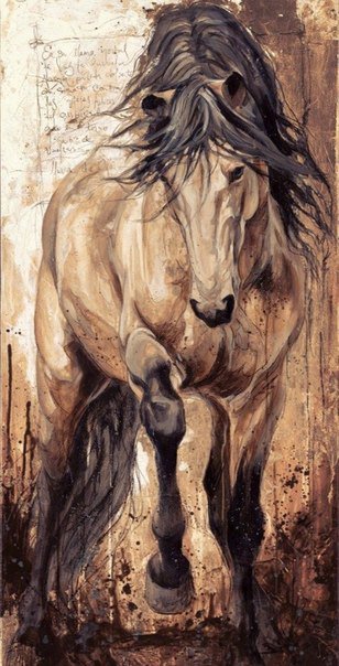 арт картина - картина, животные, лошадь - оригинал