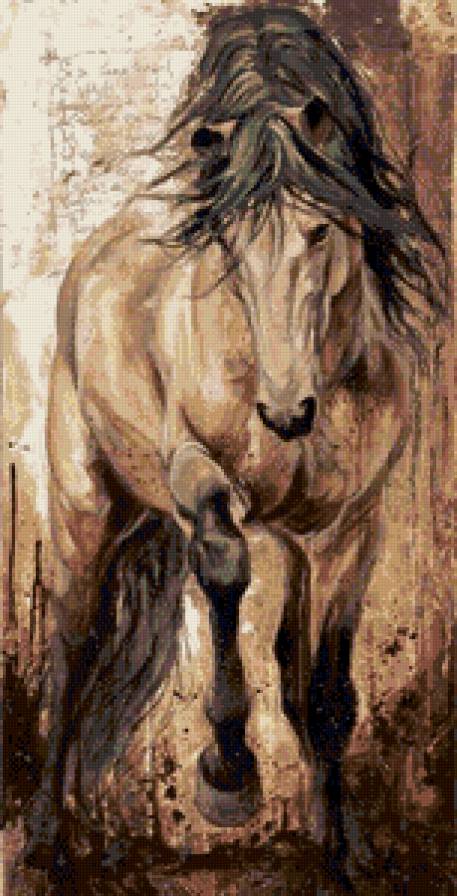 арт картина - животные, лошадь, картина - предпросмотр