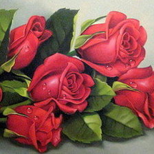Оригинал схемы вышивки «розы» (№780475)