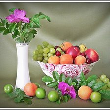 Схема вышивки «натюрморт фрукты»