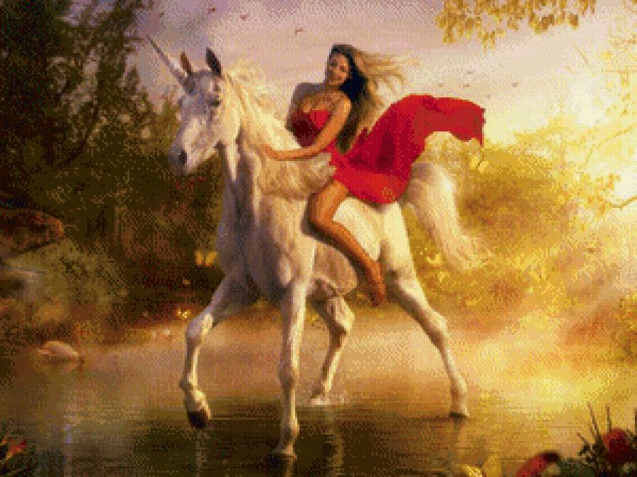 всадница - всадница, конь, красотка, лошадь, девушка - предпросмотр