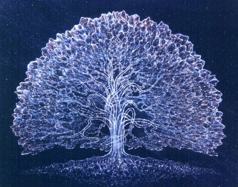 дерево Игдрасиль (проще) - дерево, фэнтези - оригинал