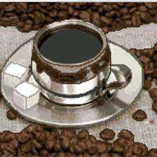 Оригинал схемы вышивки «кофе» (№782635)