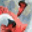 Предпросмотр схемы вышивки «лебеди и красные розы» (№784340)