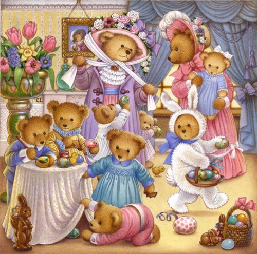 мишки - игрушки, подушка, мишка, детям, детская, пасха, медвежата - оригинал