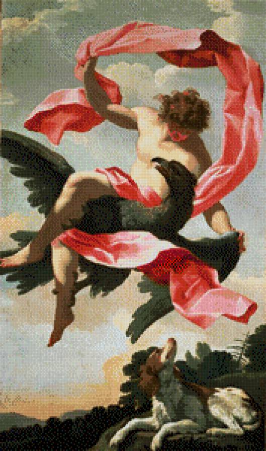 Eustache Le Sueur, The rape of Ganymede, c. 1640 - предпросмотр