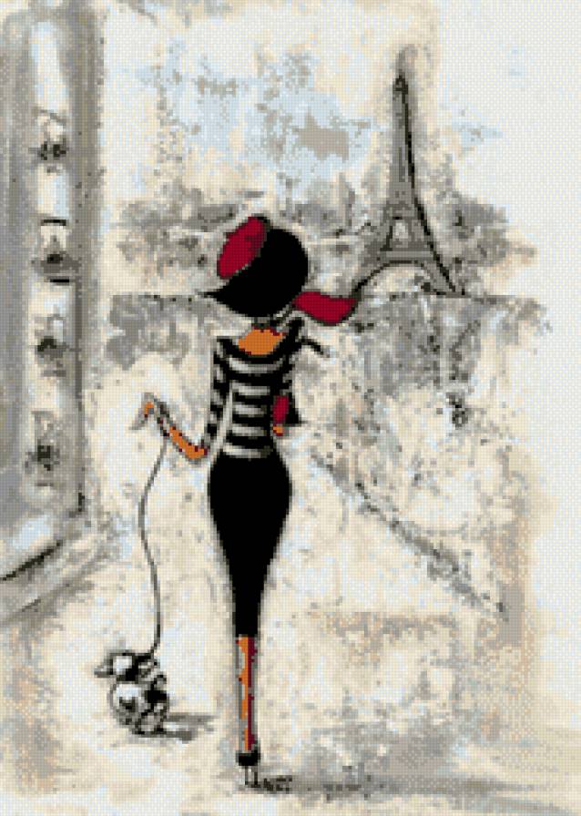 Парижанка - девушка, париж, города - предпросмотр