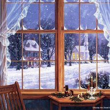 Оригинал схемы вышивки «Вид из зимнего окна» (№794705)
