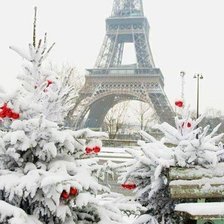 зима в Париже
