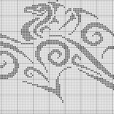 Оригинал схемы вышивки «дракон монохром» (№795815)