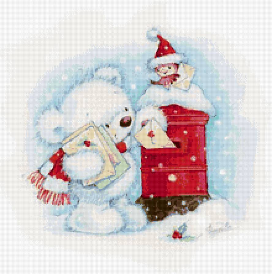 письмо для Деда Мороза - мишки, дети, новый год - предпросмотр