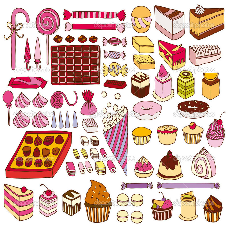 Сэмпл пирожные - пирожные, вкусняшки, пончики, конфеты - оригинал