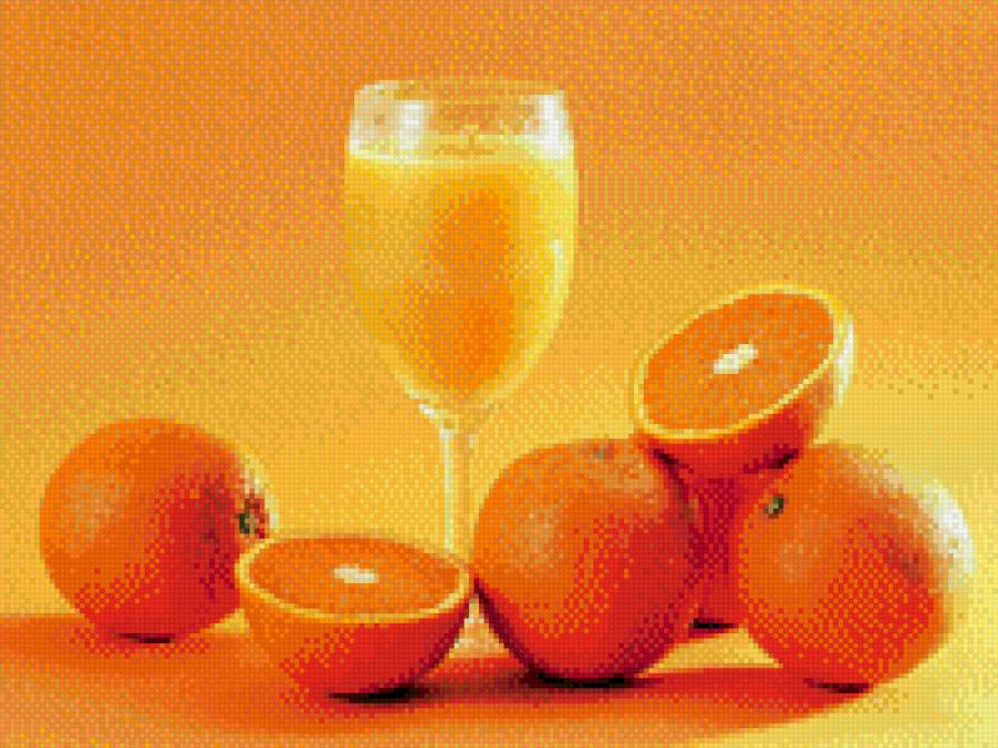 апельсиновый сок - бокал, сок, на кухню, апельсин, фрукты - предпросмотр