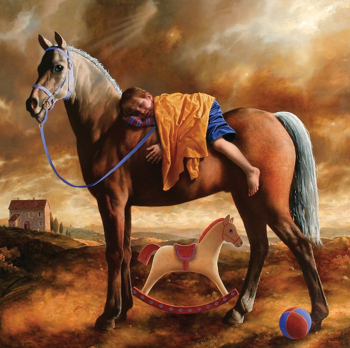 Лошадка, картина - оригинал