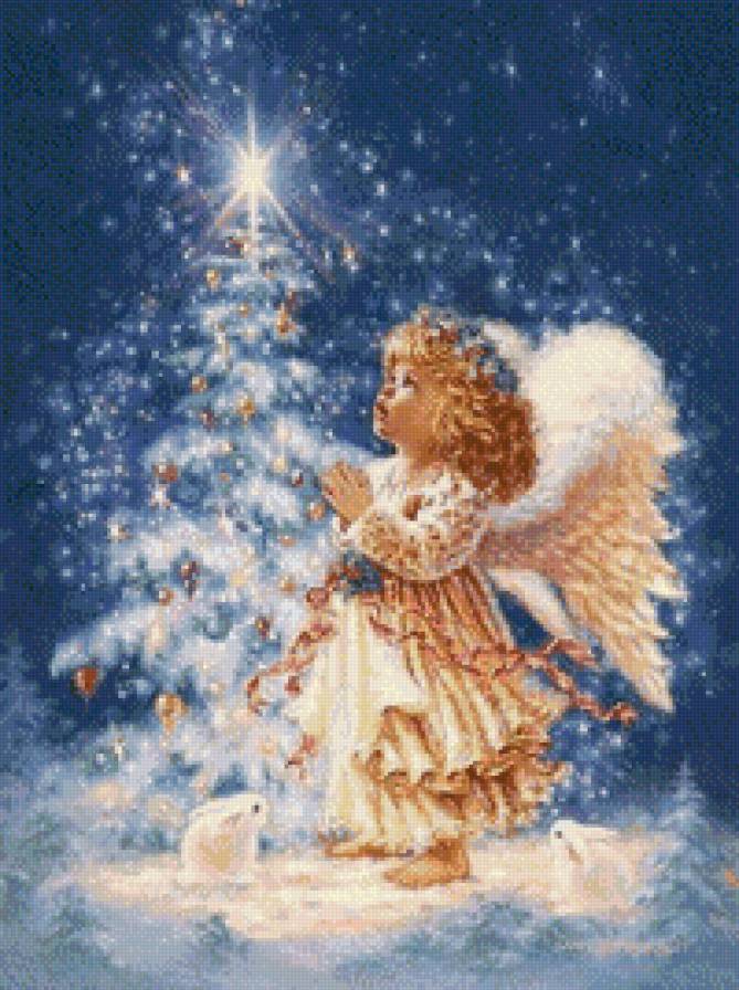 ангел - ангел, елка, рождество - предпросмотр