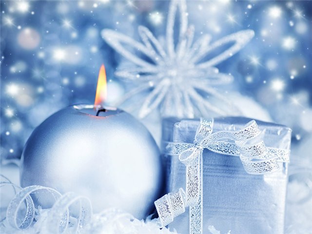 подарок - подарок, свеча, новый год, зима - оригинал