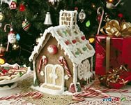 пряничный домик - десерт, рождество, новый год, домик, зима - оригинал