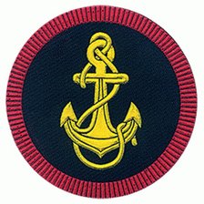 Схема вышивки «вымпел морская пехота»
