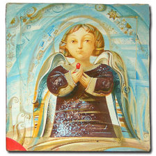 Оригинал схемы вышивки «angelito cubista» (№808915)