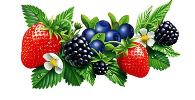 Ассорти - на кухню, фрукты, черника, ягоды, клубника, ежевика - оригинал