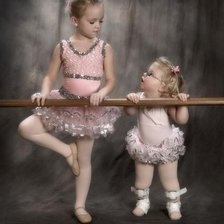 Оригинал схемы вышивки «Маленькие балерины» (№809141)
