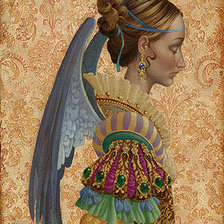Схема вышивки «christensen-angel dama de las joyas»
