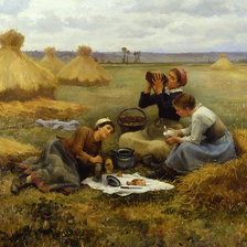 Оригинал схемы вышивки «daniel_ridgway_knight_a3445_dejeuner_dans_les_champs» (№809407)