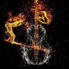 скрипка в огне