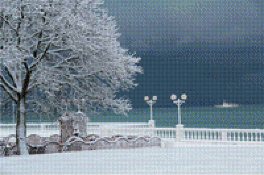 Черное море зимой... - зима, пейзаж - предпросмотр