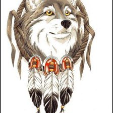 Оригинал схемы вышивки «волк» (№810505)