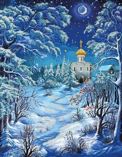 Зима - церковь, зима, природа, пейзаж - оригинал
