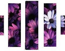 Оригинал схемы вышивки «триптих цветы» (№811181)