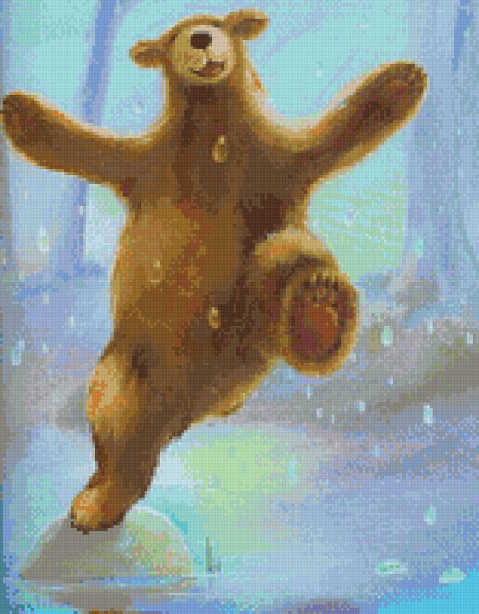 танец под дождем - медведь, дождь, фентези - предпросмотр