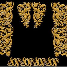 Схема вышивки «золотий узор»