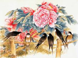 №818124 - птицы, китай. живопись - оригинал