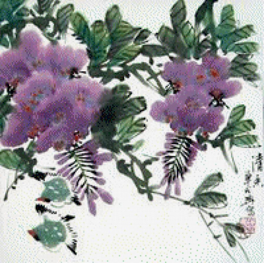 №819064 - цветы, живопись, китай - предпросмотр