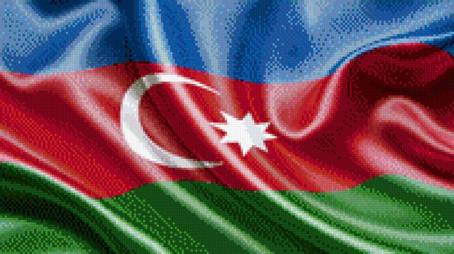 Флаг Азербайджана - флаг, страны - предпросмотр