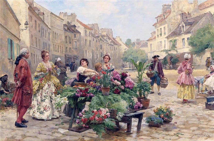 mercado de las flores paris - оригинал