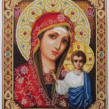 Оригинал схемы вышивки «Богородица Казанская» (№826640)