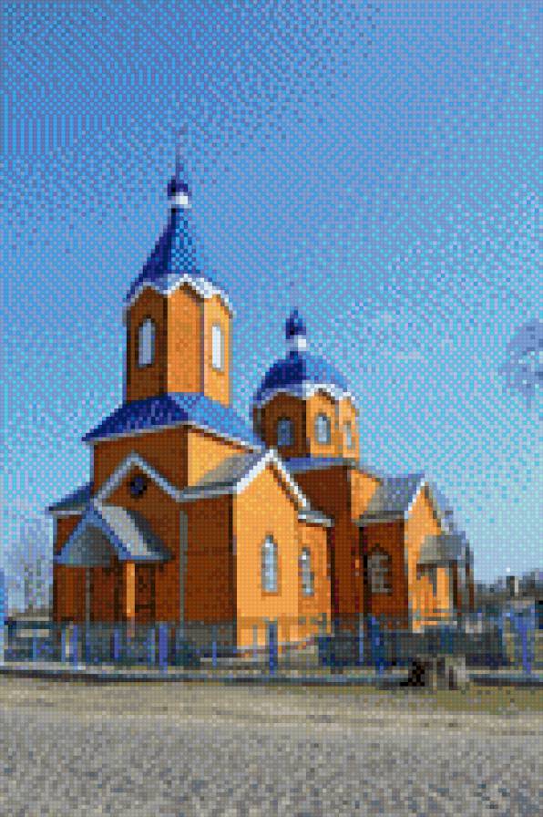 Церква в селі Озеро - собор, село, церковь, храм - предпросмотр