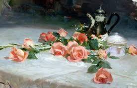 розы на столе - оригинал