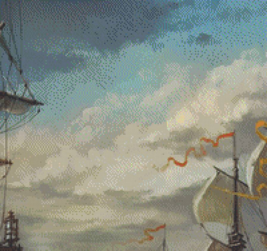 Морской бой (2 из 6) - бой, море, корабли - предпросмотр
