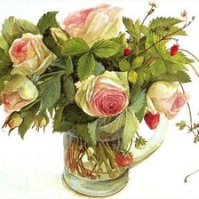Схема вышивки «розы фуджико»
