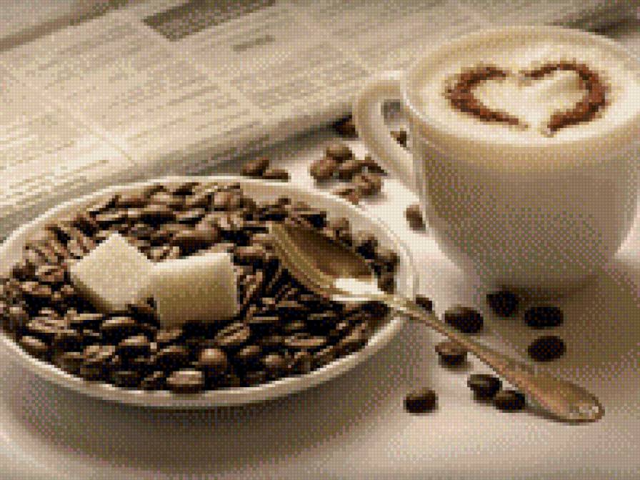 кофе - горячий шоколад, капучино, на кухню, кофейные зерна - предпросмотр