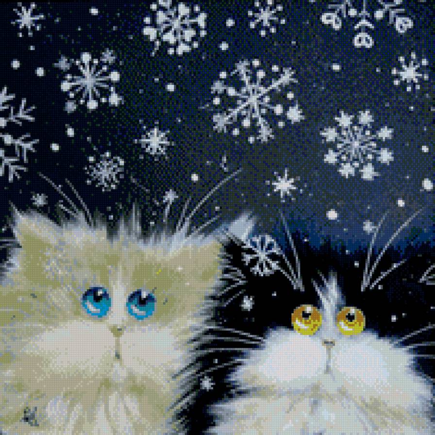 миниатюра 5 - снег, коты - предпросмотр