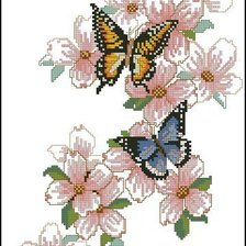 Оригинал схемы вышивки «Бабочки» (№834288)