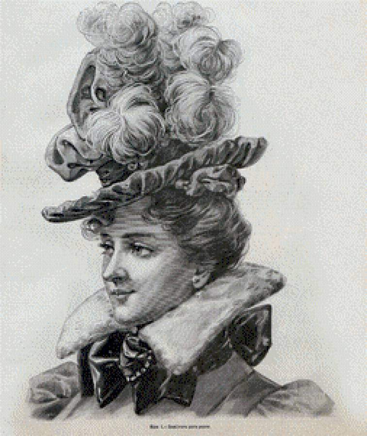шляпка 19  века - мода, шляпка, средневековье - предпросмотр