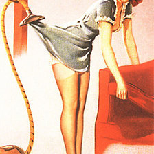 Оригинал схемы вышивки «Домохозяйка 50-х» (№836359)