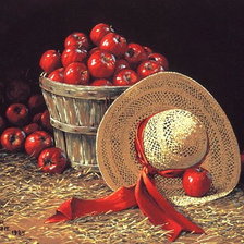 Оригинал схемы вышивки «Яблочки красные.» (№836400)