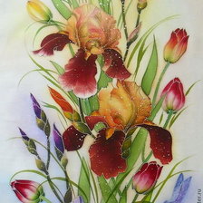 Оригинал схемы вышивки «iris colores» (№838808)